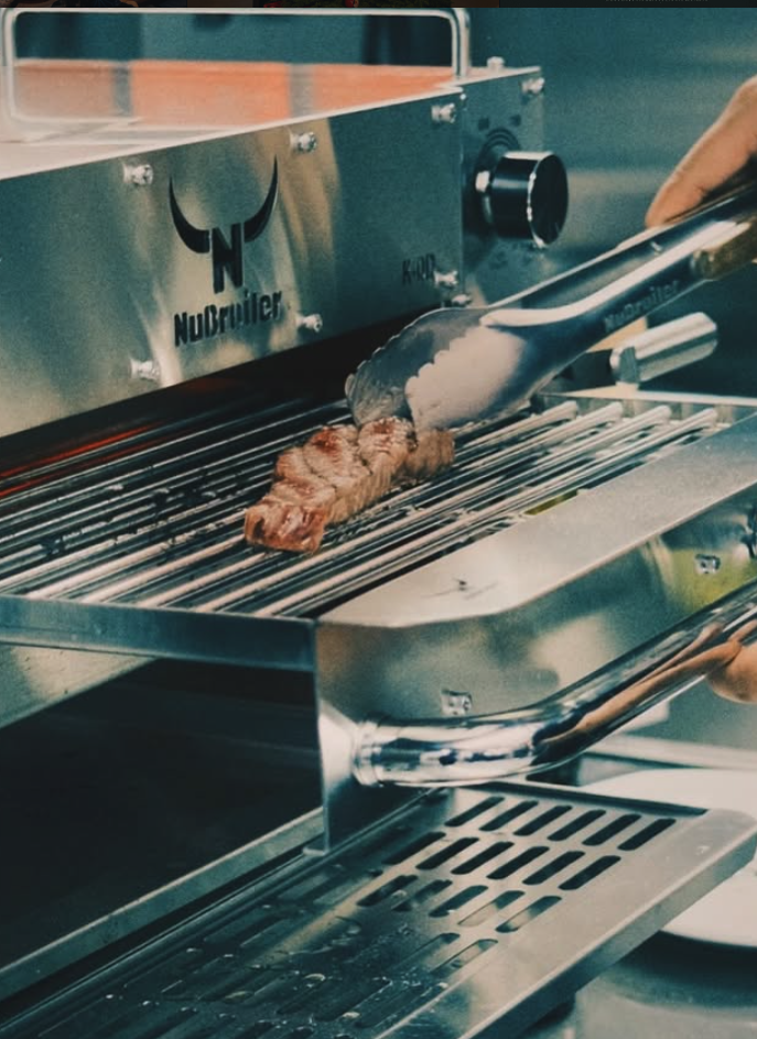 On the grill
